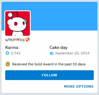 Image: Profil d’un utilisateur Reddit