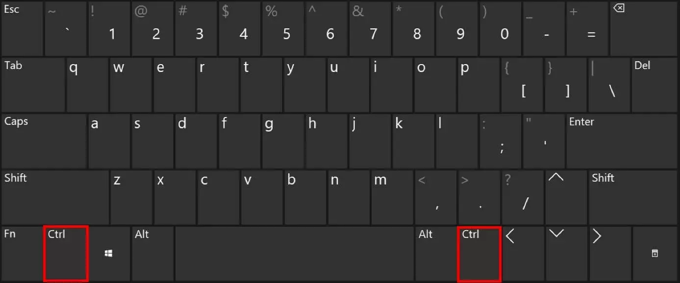 Image: Clavier Windows : la touche Ctrl