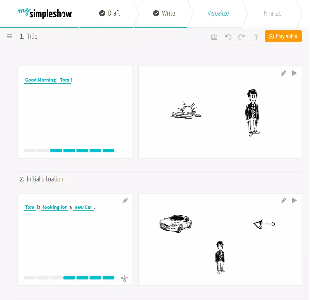 Image: Capture d’écran de mysimpleshow