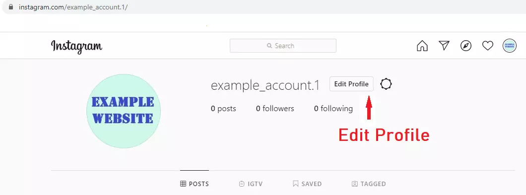 Image: Modifier la photo de profil Instagram sur ordinateur