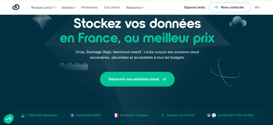 Leviia : capture d’écran de la plateforme en ligne Image: Leviia : capture d’écran de la plateforme en ligne