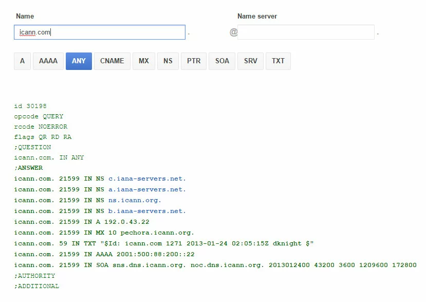 Image: Recherche DNS TTL
