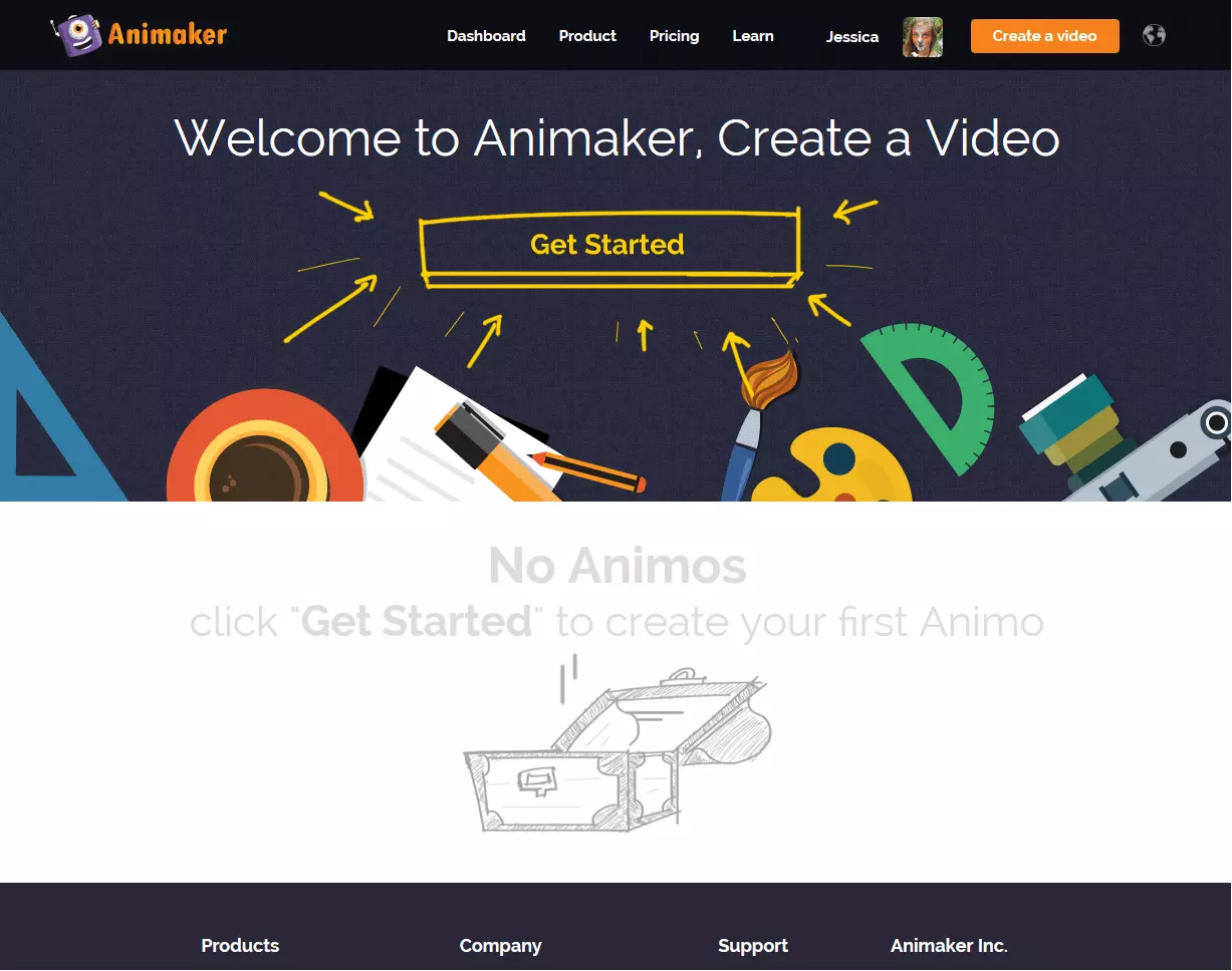 Image: Capture d’écran d‘Animaker