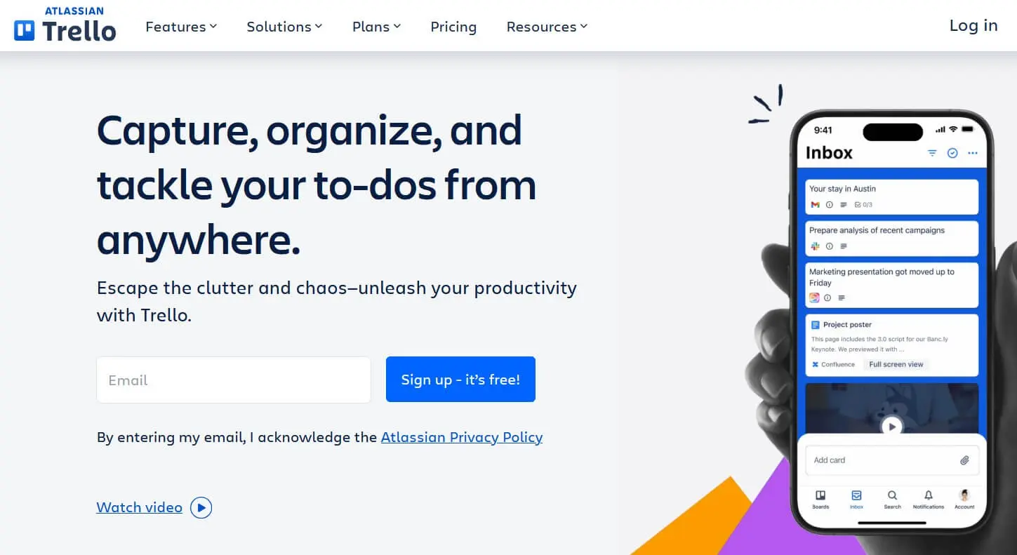 Image: Site Web de l&rsquo;application Trello