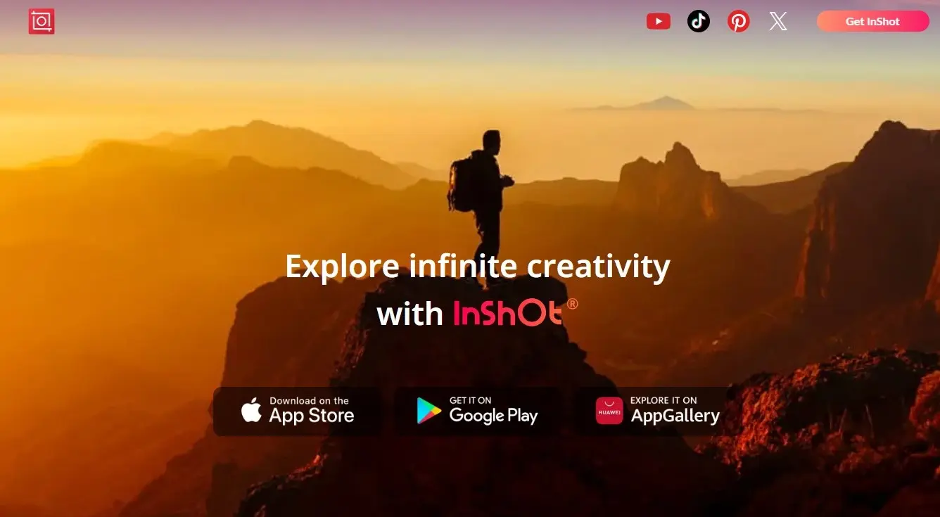 Site Web d’InShOt Image: Site Web d’InShOt