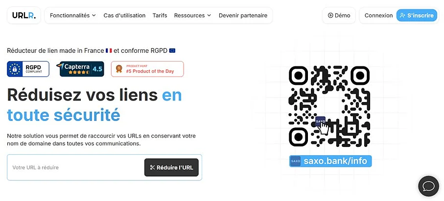 Capture d’écran de l’URL shortener URLR.me Image: Capture d’écran de l’URL shortener URLR.me