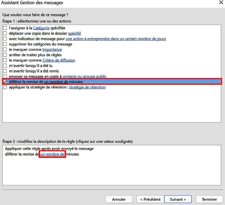Rappeler un email Outlook instructions étape par étape IONOS