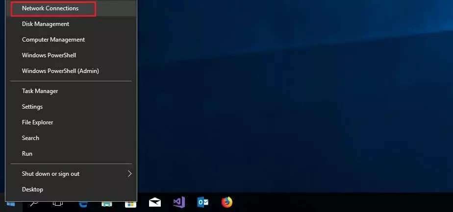Image: Windows 10 : menu rapide