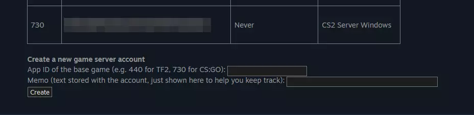 Gestion du compte des serveurs de jeux Steam : serveur CS2 Gestion du compte des serveurs de jeux Steam : serveur CS2