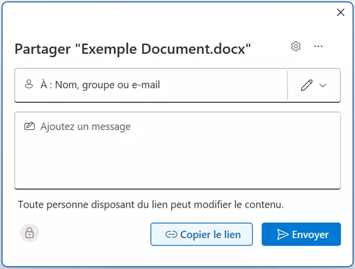 Modifier les autorisations dans Word en ligne Modifier les autorisations dans Word en ligne