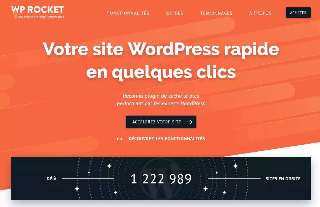 WP Rocket est un plugin de cache premium pour WordPress