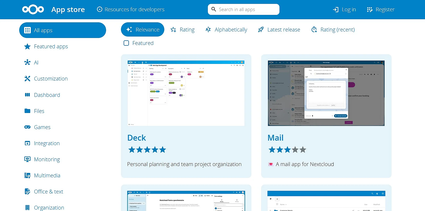 Image: Nextcloud App Store