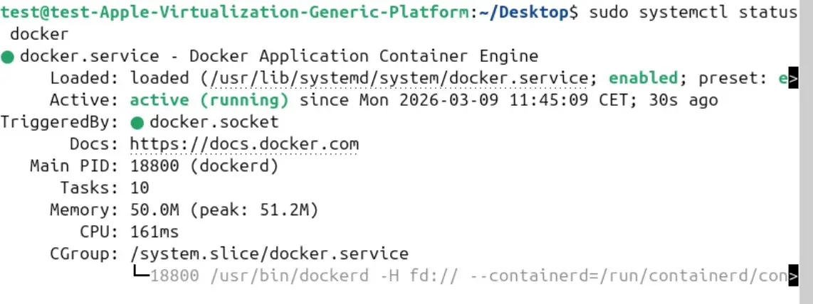Affichage du statut de Docker Image: Affichage du statut de Docker