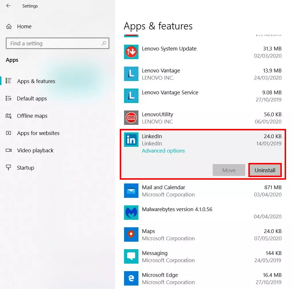 Image: Accélérer Windows 10 : désinstaller des logiciels