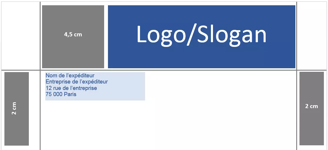 Image: Espace pour les informations sur l&rsquo;exp&eacute;diteur