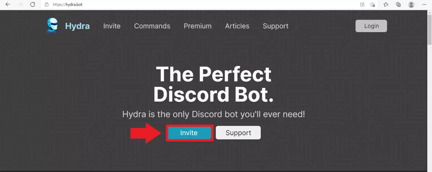 Image: Cliquez sur « Inviter » pour ajouter le bot musical à votre serveur Discord