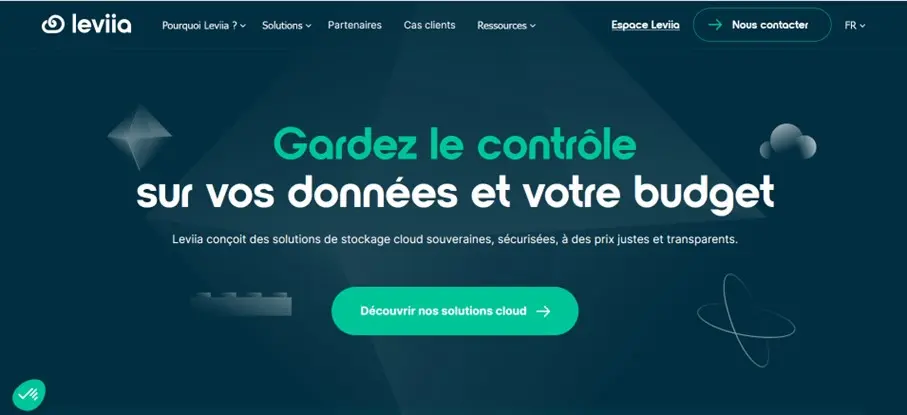Image: Interface Web de Leviia