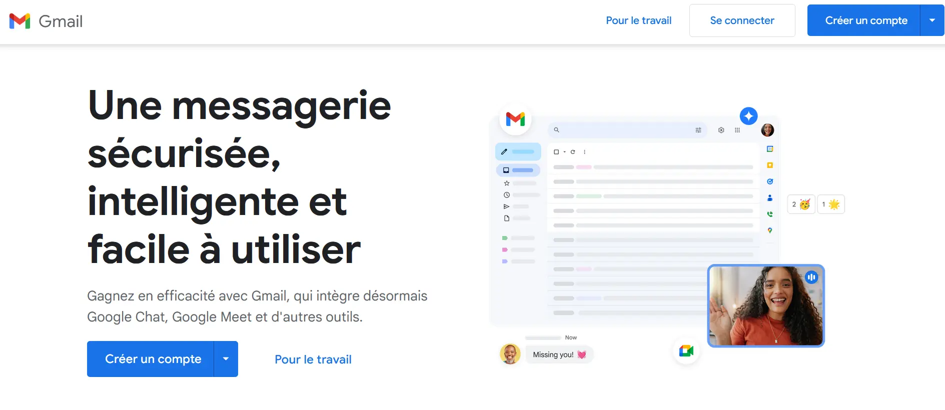 Image: Capture d’écran du site Web de Gmail