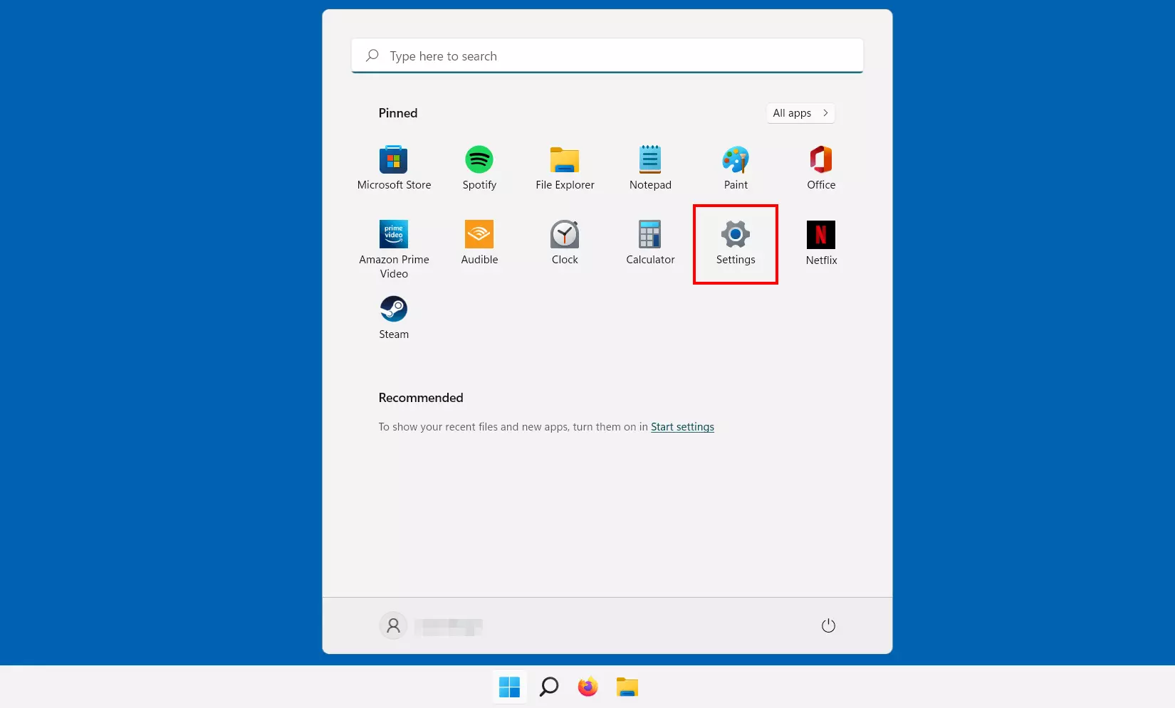 Image: Windows 11 : menu de démarrage