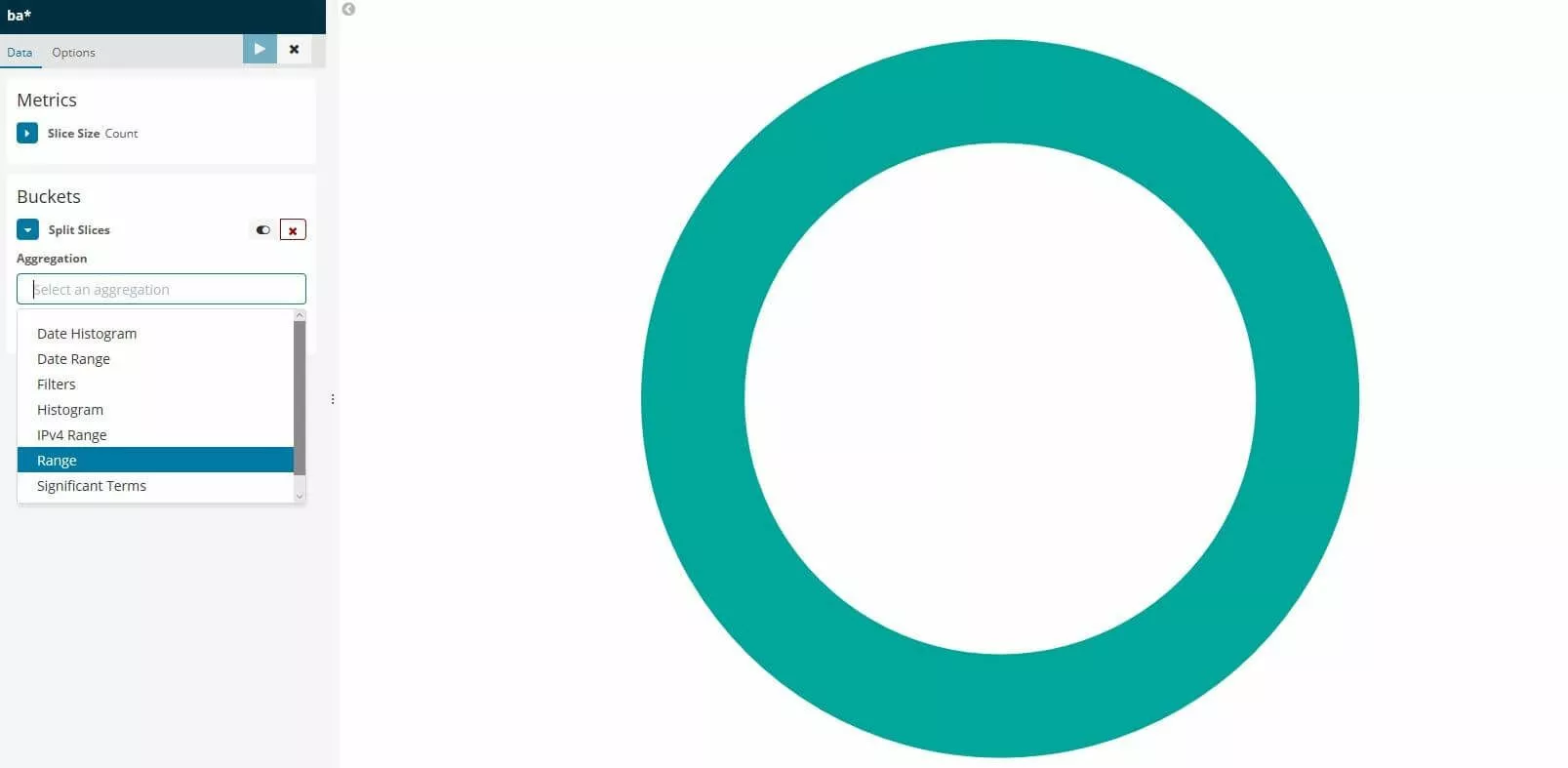 Image: Kibana : fenêtre de définition de catégorie de diagramme