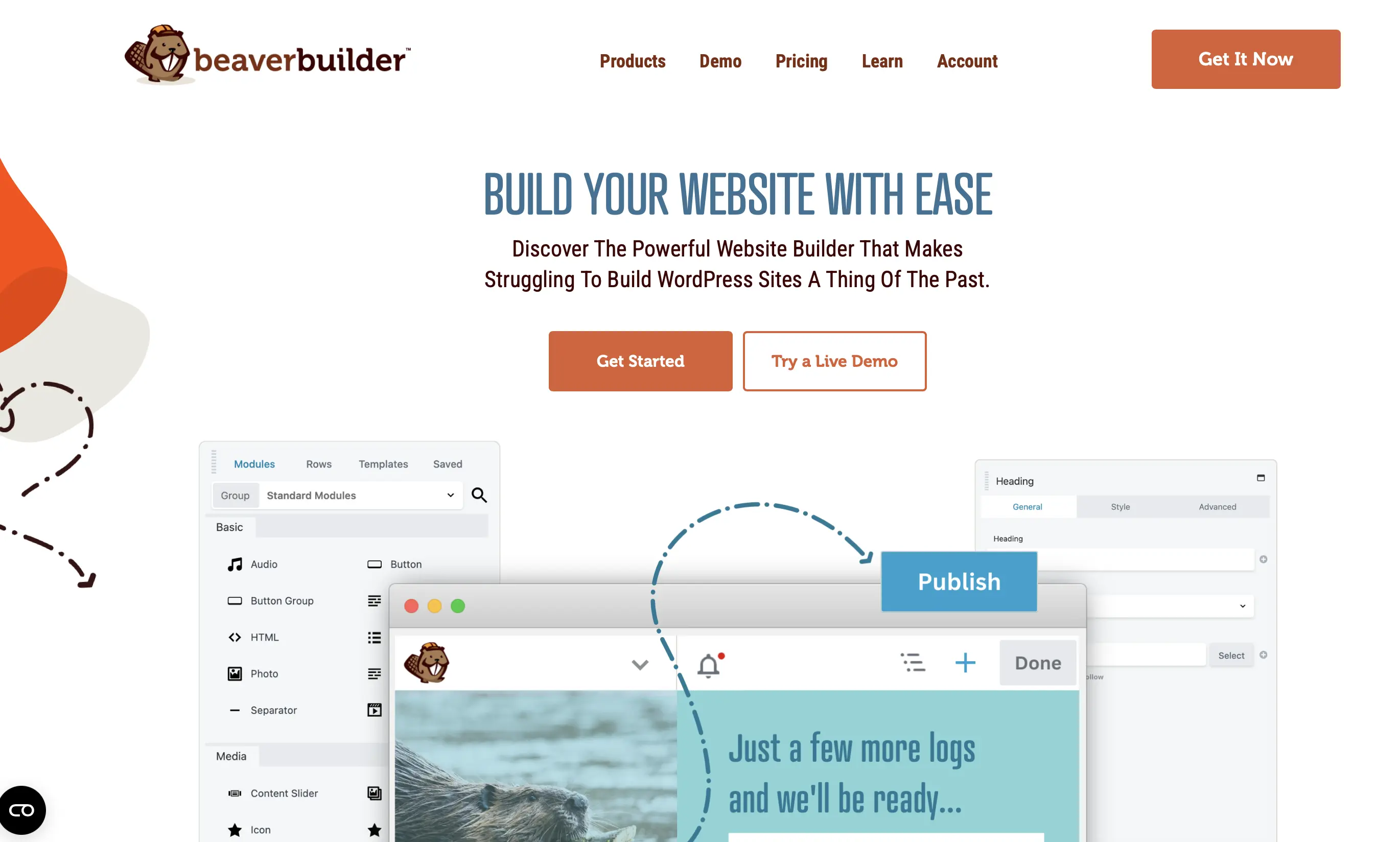 Capture d’écran du site Web de Beaver Builder Image: Capture d’écran du site Web de Beaver Builder