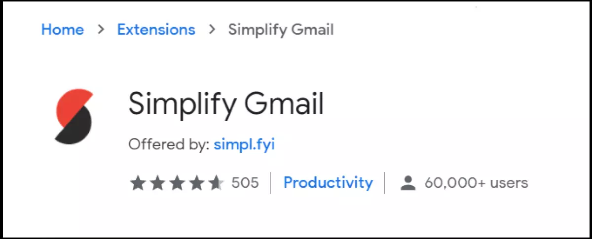 Image: Simplify Gmail réduit les fonctionnalités de Gmail à l’essentiel