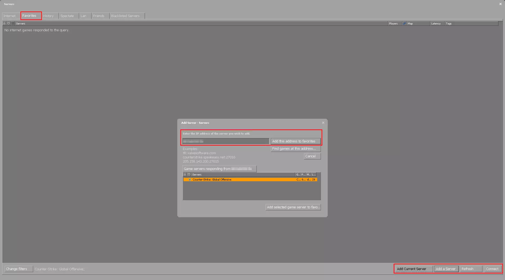 Image: CS:GO : ajouter un serveur dans le navigateur du serveur communautaire