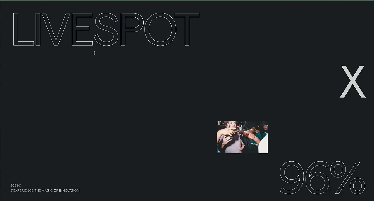 Exemple de barre de chargement Livespot Image: Exemple de barre de chargement Livespot