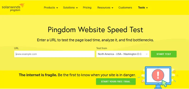 Site Web de Pingdom Image: Site Web de Pingdom