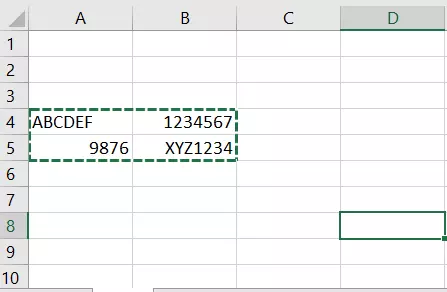 Image: Excel : couper une plage de cellules