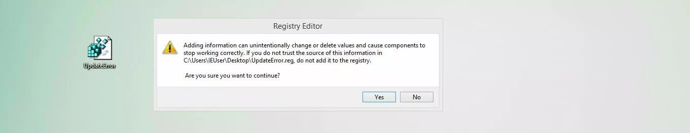 Image: Windows 10 : boîte de dialogue Importer de l’éditeur de registre