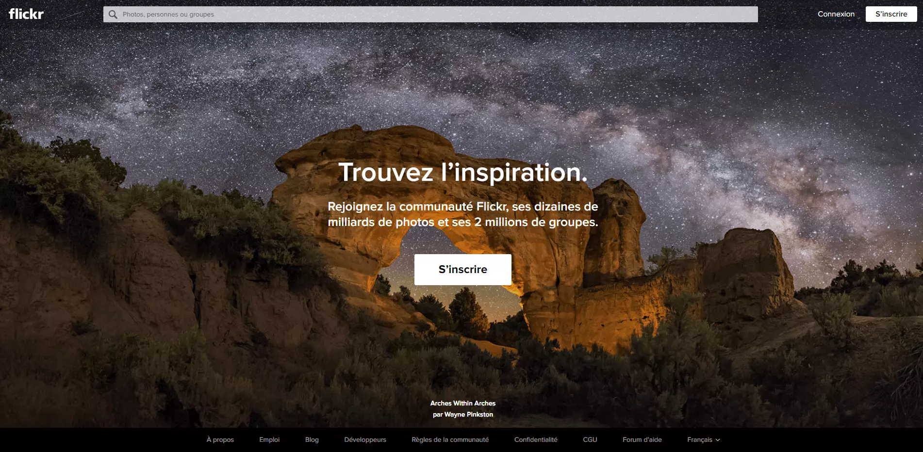 Site Internet de Flickr