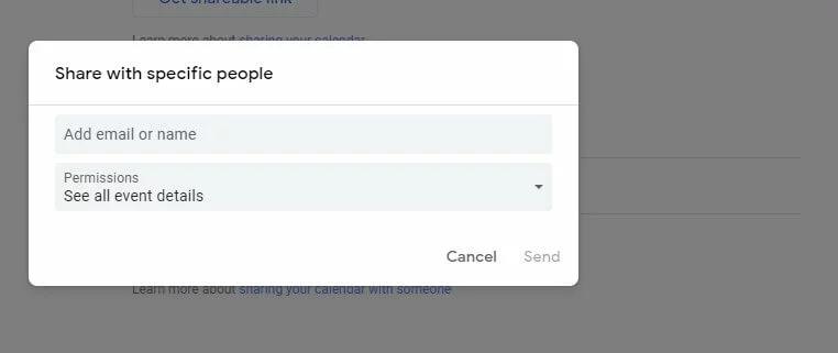 Image: Partager Google Agenda avec d’autres