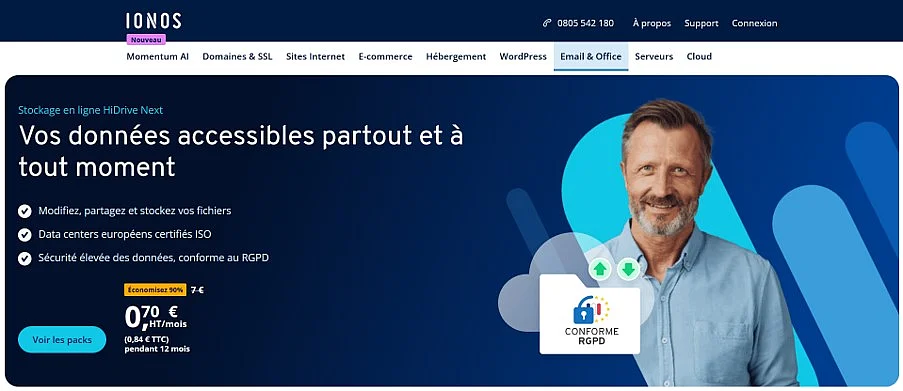 Alternative à WeTransfer : HiDrive Share par IONOS Image: Alternative à WeTransfer : HiDrive Share par IONOS