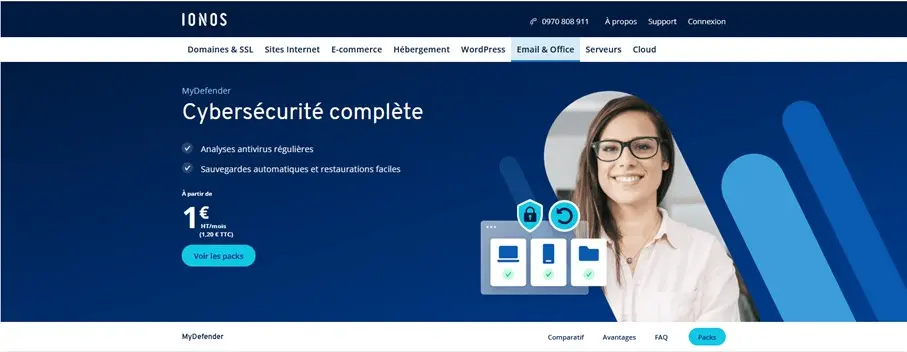 Image: Interface Web de MyDefender