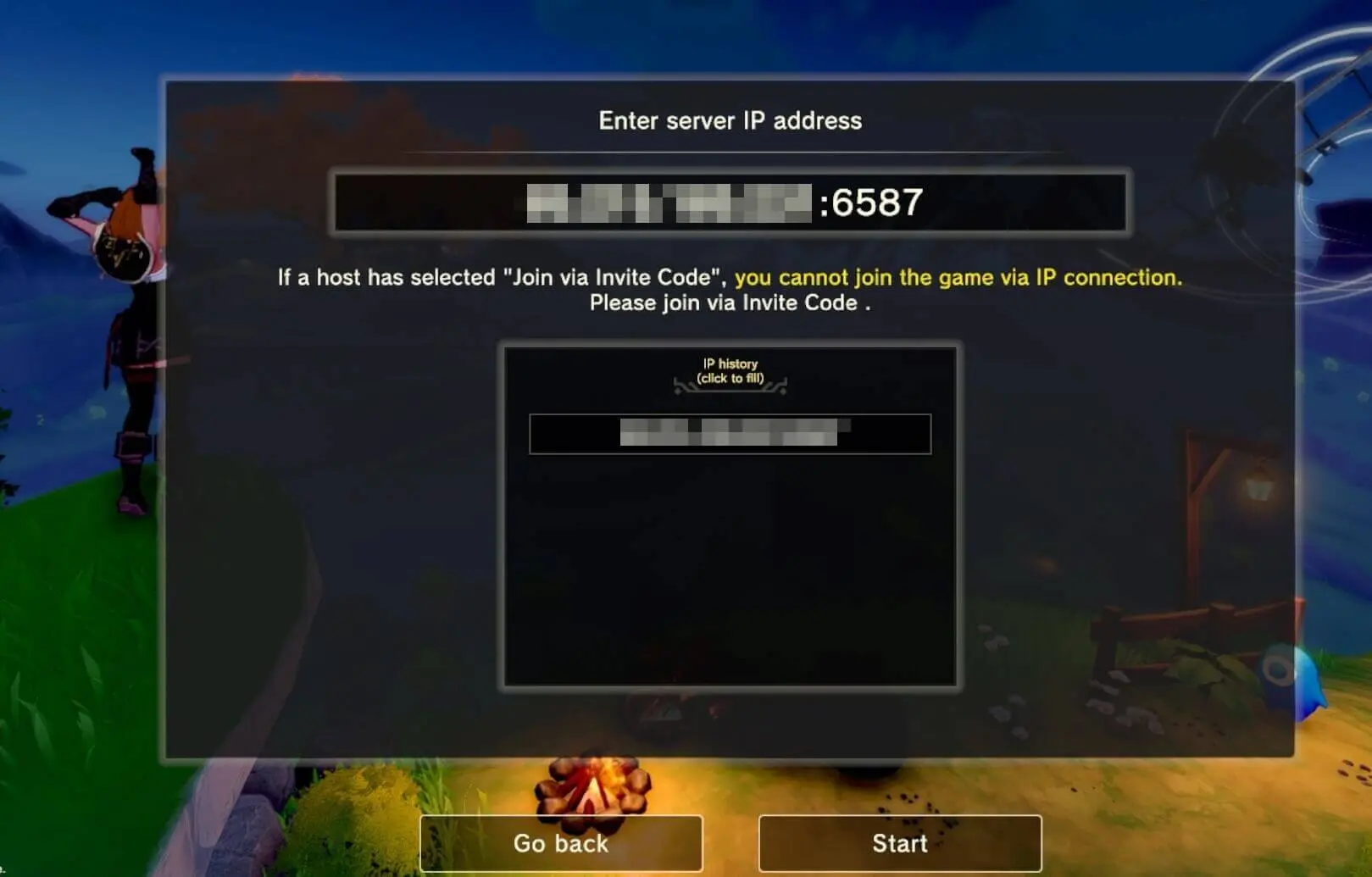 Image: Rejoindre le serveur Craftopia via IP