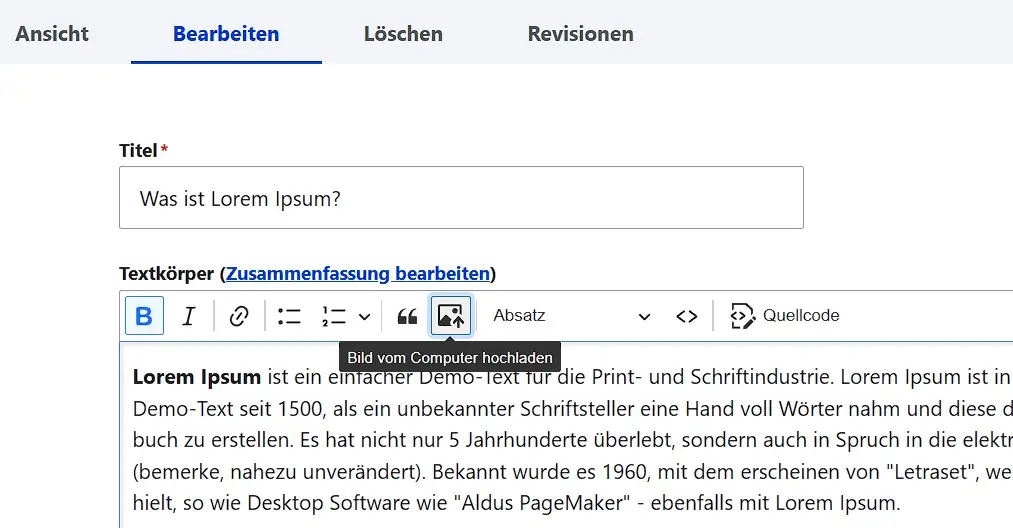 Image: &Eacute;diteur Drupal : t&eacute;l&eacute;charger une image depuis l&rsquo;ordinateur