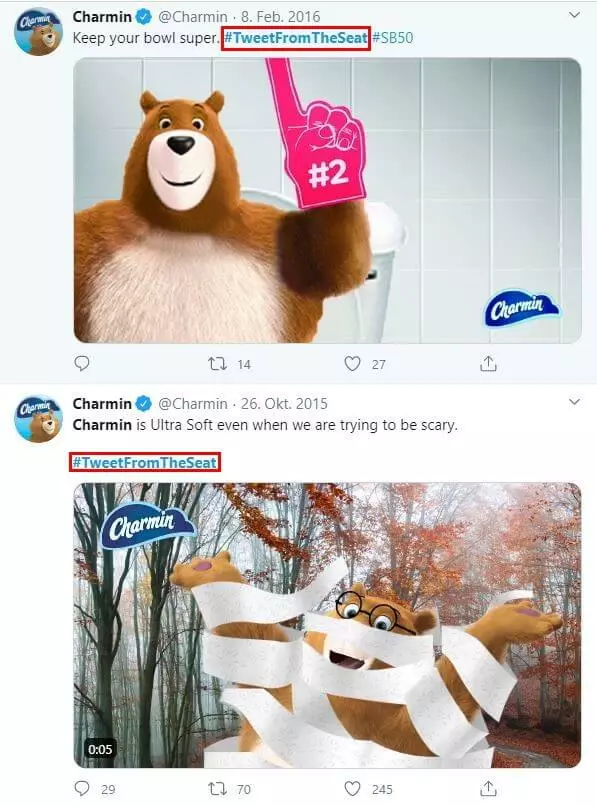 Image: Hashtag en marketing #TweetFromTheSeat