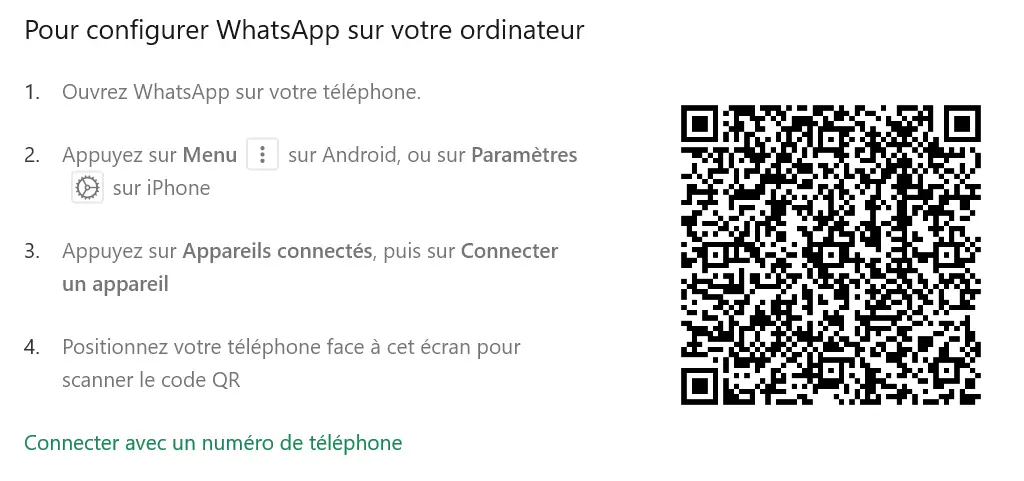 Image: Capture d’écran de l’application de bureau WhatsApp