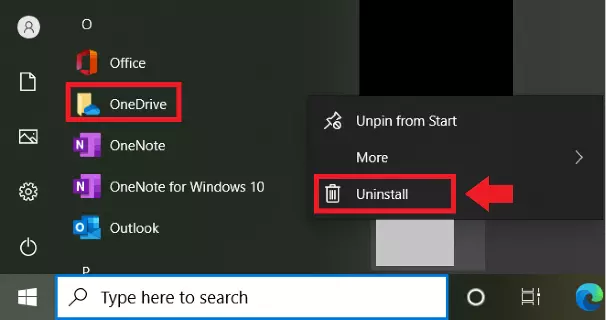 Image: Liste des applications trouvées dans le menu Démarrer de Windows