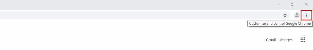 Image: Google Chrome : symbole représentant trois points dans la barre de menu
