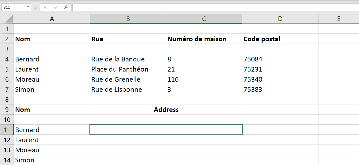 Comment Fusionner Les Cellules Dans Excel Comment combiner et fusionner cellules Excel - IONOS