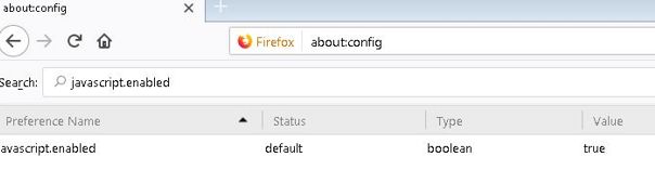 Menu Firefox caché : « about:config »