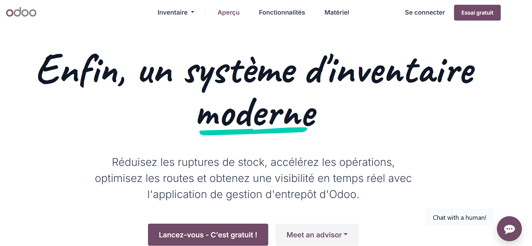 Logiciel de gestion de stock Odoo Inventory Image: Logiciel de gestion de stock Odoo Inventory
