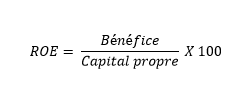 Formule permettant de calculer le RCP