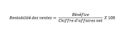 Formule permettant de calculer la marge d’exploitation